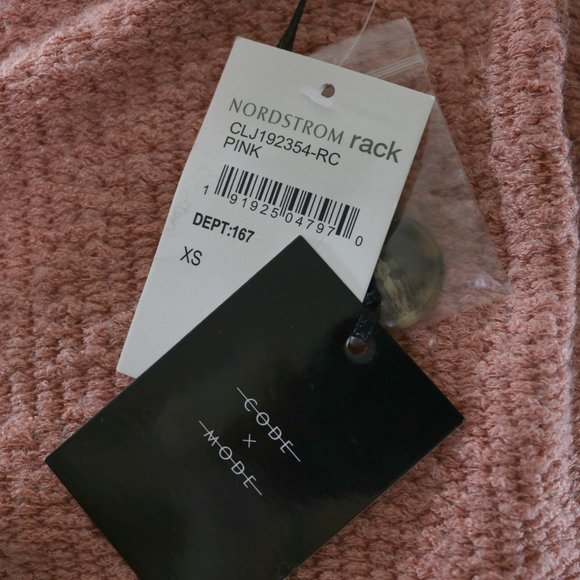 Code x Mode Pink Knit V-Neck Pocket Cardigan - Picture 9 of 12